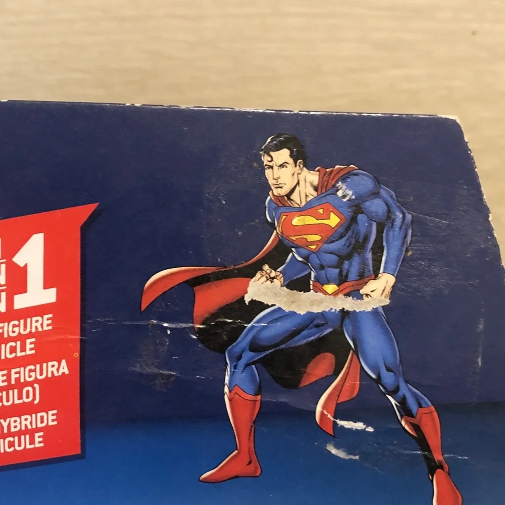 DC Superman Lock N’Roll Pals (Hybrid Figure To Vehicle Toy) NIB Please Read